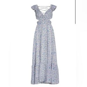 NWT ASTR The Label Primrose Floral Maxi Dress